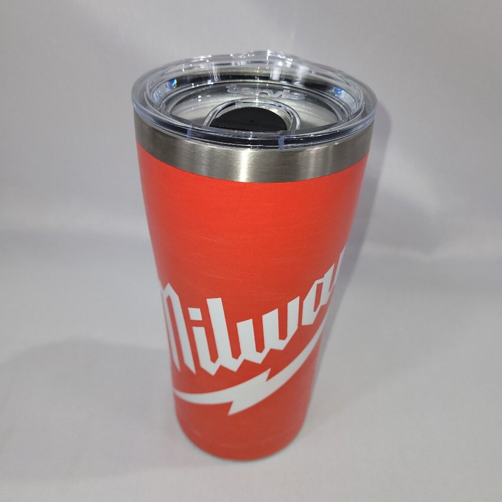 Milwaukee Tools 7" Coffee Travel Mug Hot Cold Metal Carafe